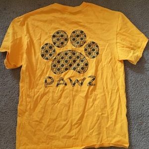 Paws yellow t-shirt